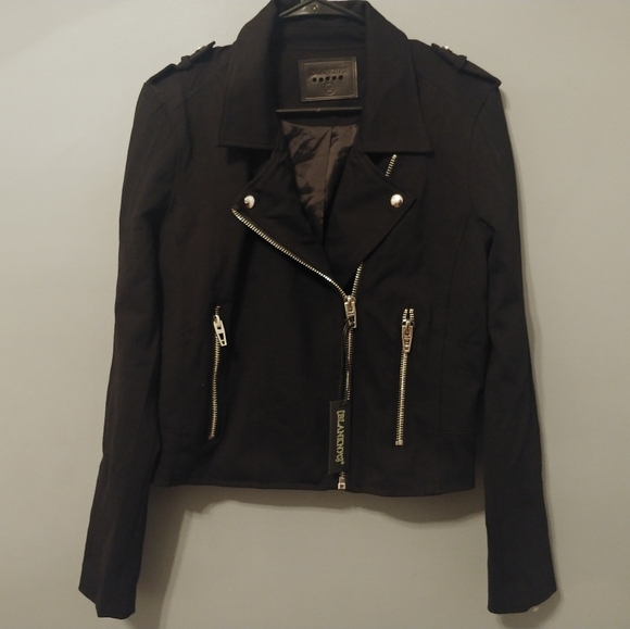 New Blank NYC black Moto biker jacket nwt - Picture 3 of 6